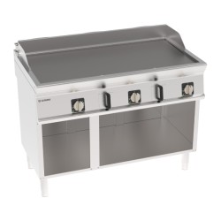 Πλατό FTL12FE7 Tecno74 120x70x90cm 11,7kW 380-415V 3N Ηλεκτρικό 3 Ζωνών Λείο σε Ανοιχτό Ντουλάπι TECNOINOX