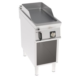 Πλατό FTL4BFE9 Tecno90 40x90x90cm 6kW 380-415V 3N 1 Ζώνης Ηλεκτρικό Λείο Χρωμίου Brushed σε Ανοιχτό Ντουλάπι TECNOINOX