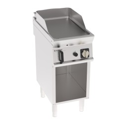 Πλατό FTL4FG7 Tecno74 40x70x90cm 7kW Αερίου 1 Ζώνης Λείο σε Ανοιχτό Ντουλάπι TECNOINOX