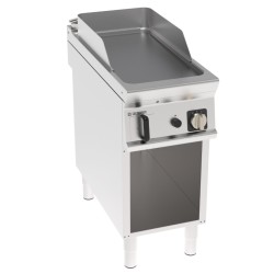 Πλατό FTL4FG9/B Tecno90 40x90x90cm 8kW Αερίου 1 Ζώνης Λείο Χρωμίου Brushed σε Ανοιχτό Ντουλάπι TECNOINOX