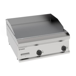 Πλατό FTL70BE7 Tecno70 70x70x28cm 7.8kW 380-415V 3N Ηλεκτρικό 2 Ζωνών Λείο Χρωμίου Brushed Επιτραπέζιο TECNOINOX