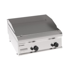 Πλατό FTL70G7 Tecno70 70x70x28cm 14kW Αερίου 2 Ζωνών Λείο Επιτραπέζιο TECNOINOX