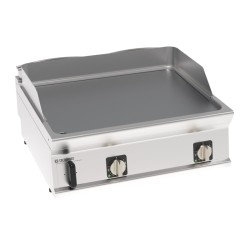 Πλατό FTL8BE7 Tecno74 80x70x28cm 7,8kW 380-415V 3N Ηλεκτρικό 2 Ζωνών Λείο Brushed Χρωμίου Επιτραπέζιο TECNOINOX
