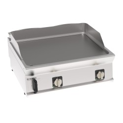 Πλατό FTL8E7 Tecno74 80x70x28cm 7,8kW 380-415V 3N Ηλεκτρικό 2 Ζωνών Λείο Επιτραπέζιο TECNOINOX