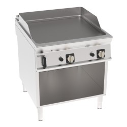 Πλατό FTL8FG9 Tecno90 80x90x90cm 16kW Αερίου 2 Ζωνών Λείο σε Ανοιχτό Ντουλάπι TECNOINOX
