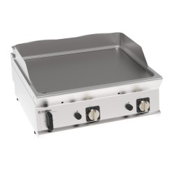 Πλατό FTL8G7 Tecno74 80x70x28cm 14kW Αερίου 2 Ζωνών Λείο Επιτραπέζιο TECNOINOX