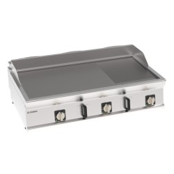 Πλατό FTR12E7 Tecno74 120x70x28cm 11,7kW 380-415V 3N Ηλεκτρικό 3 Ζωνών 1/3 Ραβδωτό Επιτραπέζιο TECNOINOX