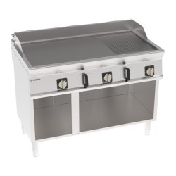 Πλατό FTR12FE7 Tecno74 120x70x90cm 11,7kW Ηλεκτρικό 3 Ζωνών 1/3 Ραβδωτό σε Ανοιχτό Ντουλάπι TECNOINOX