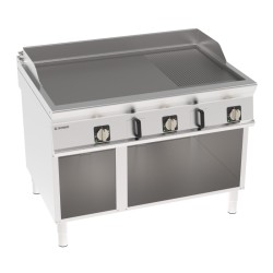 Πλατό FTR12FE9 Tecno90 120x90x90cm 18kW 380-415V 3N Ηλεκτρικό 3 Ζωνών 1/3 Ραβδωτό σε Ανοιχτό Ντουλάπι TECNOINOX