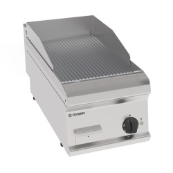 Πλατό FTR35BE7 Tecno70 35x70x28cm 3.9kW 380-415V 3N Ηλεκτρικό 1 Ζώνης Ραβδωτό Χρωμίου Brushed Επιτραπέζιο TECNOINOX