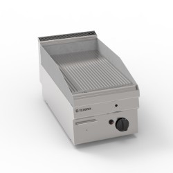 Πλατό FTR35G/0 Tecno65 35x65x28cm 4kW Αερίου 1 Ζώνης Ραβδωτό Επιτραπέζιο TECNOINOX