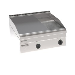 Πλατό FTR70E/0 Tecno65 70x65x28cm 7,8kW 380-415V 3N Ηλεκτρικό 2 Ζωνών 1/3 Ραβδωτό Επιτραπέζιο TECNOINOX