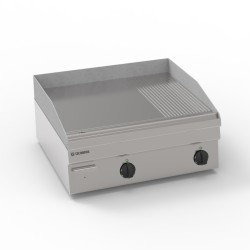 Πλατό FTR70E/6/0 Tecno60 70x60x30cm 7,8kW 380-415V 3N Ηλεκτρικό 2 Ζωνών 1/3 Ραβδωτό Επιτραπέζιο TECNOINOX