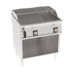 Πλατό FTR8FE7 Tecno74 80x70x90cm 7,8kW 380-415V 3N Ηλεκτρικό 2 Ζωνών 1/3 Ραβδωτό σε Ανοιχτό Ντουλάπι TECNOINOX