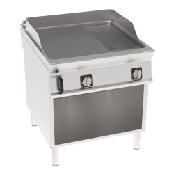 Πλατό FTR8FE9 Tecno90 80x90x90cm 12kW 380-415V 3N Ηλεκτρικό 2 Ζωνών 1/3 Ραβδωτό σε Ανοιχτό Ντουλάπι TECNOINOX