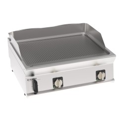 Πλατό FTRR8E7 Tecno74 80x70x28cm 7,8kW 380-415V 3N Ηλεκτρικό 2 Ζωνών Ραβδωτό Επιτραπέζιο TECNOINOX