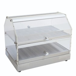 Θερμαινόμενη Βιτρίνα FW-395 50x36x39.5cm 250W 220-240V Παρουσίασης Επιτραπέζια 2 Επιπέδων OLYMPIA