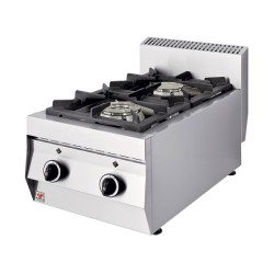 Φλόγιστρο GAS-E200 Σειρά 700 40.5x70x30(45)cm 12kW Αερίου με 2 Καυστήρες Διπλής Καύσης Επιτραπέζιο NORTH