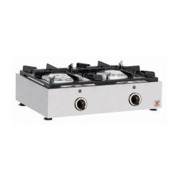 Φλόγιστρο GAS-E22 62.5x36.5x16cm 12kW Αερίου με 2 Καυστήρες Διπλής Καύσης Επιτραπέζιο NORTH