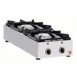 Φλόγιστρο GAS-E22C 36.5x62.5x16cm 12kW Αερίου με 2 Καυστήρες Διπλής Καύσης Επιτραπέζιο NORTH