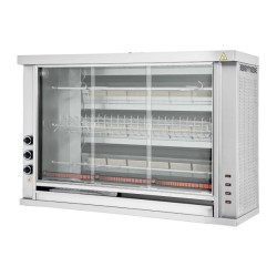 Αρνιέρα GAS-K3A 151x50x104.5cm 18kW Αερίου με 3 Σούβλες 118cm Επιτραπέζια NORTH
