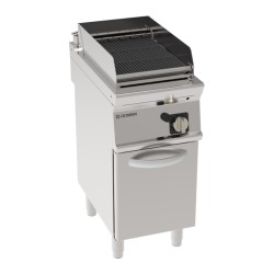 Σχαριέρα GD4FG7 Tecno74 40x70x90cm 8kW Αερίου 1 Ζώνης Νερού με Μαντεμένια Σχάρα σε Κλειστό Ντουλάπι TECNOINOX