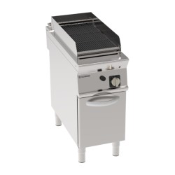 Σχαριέρα GD4FG9 Tecno90 40x90x90cm 11kW Αερίου Νερού 1 Ζώνης με Μαντεμένια Σχάρα σε Κλειστό Ντουλάπι TECNOINOX