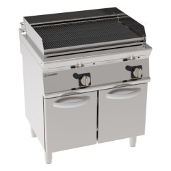 Σχαριέρα GD8FG7 Tecno74 80x70x90cm 16kW Αερίου 2 Ζωνών Νερού με Μαντεμένια Σχάρα σε Κλειστό Ντουλάπι TECNOINOX