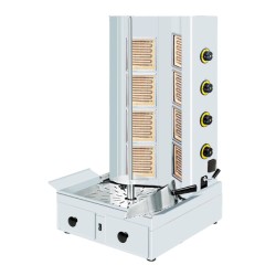 Μηχανή Γύρου GE4N 52.5x65x102cm 4.8kW 230V Ηλεκτρική 900mm 70kg 4 Διακόπτες & Μοτέρ Κάτω SERGAS