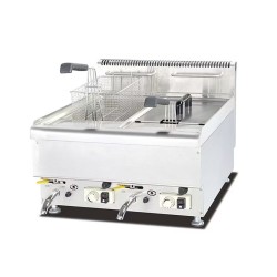 Φριτέζα GF-565 60x65x48cm 220V Αερίου 10+10lt Επιτραπέζια OLYMPIA