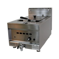 Φριτέζα GF10 Σειρά 65 37.5x65x44cm 7kW Αερίου 1x10lt Επιτραπέζια SERGAS