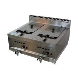 Φριτέζα GF20 Σειρά 65 75x65x44cm 14kW Αερίου 2x10lt Επιτραπέζια SERGAS