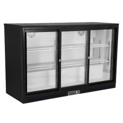 Πάγκος Συντήρησης GN-320HS 135x50.5x89.5cm 220V 320lt με Συρόμενες Γυάλινες Πόρτες OLYMPIA