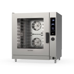 Φούρνος GOB10DSL Tecnodual Xtra D Series Gastronomy 95x80x102cm 19,5kW 220-240V Αερίου 10 Θέσεων GN1/1 ή 60x40cm Direct με Ηλεκτρονικό Έλεγχο & Αυτόματο Πλύσιμο TECNOINOX