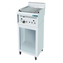 Σχαριέρα GR1-B Σειρά 65 47x65x94cm 9kW Αερίου με Πέτρα Λάβας 1 Ζώνης σε Ανοιχτό Ντουλάπι SERGAS