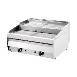 Σουβλακιέρα GR-200 Σειρά 700 77x70x30(46)cm 14kW Αερίου Νερού 2 Ζωνών με 2 Επίπεδα Επιτραπέζια NORTH