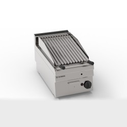Σχαριέρα GR35G/0 Tecno65 35x65x28cm 6,9kW Αερίου 1 Ζώνης με Πέτρες Λάβας & V Inox Σχάρα Επιτραπέζια TECNOINOX