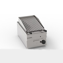Σχαριέρα GR35G/G6 Tecno60 35x60x30cm 6,9kW Αερίου 1 Ζώνης με Πέτρες Λάβας & V Inox Σχάρα Επιτραπέζια TECNOINOX