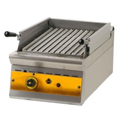 Σχαριέρα GR4S7 Σειρά 75 40x75x38cm 9kW Αερίου με Πέτρα Λάβας 1 Ζώνης Επιτραπέζια SERGAS