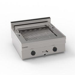Σχαριέρα GR70E/0 Tecno65 70x65x28cm 6kW 400V 3N Ηλεκτρική 2 Ζωνών Νερού Επιτραπέζια TECNOINOX