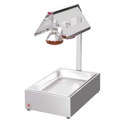 Θερμαντικό Χατκον H-2 34.5x57x68cm 0.5kW 230V Ηλεκτρικό Μονό 1xGN1/1 με 2 Κόκκινες Λάμπες Θερμικής Ακτινοβολίας NORTH