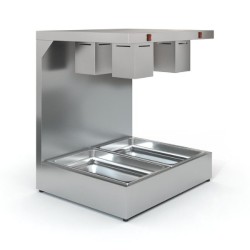 Θερμαντικό Hatcon H70 73x67x82cm 0.7kW 230V Ηλεκτρικό Διπλό GN1/1 Επιτραπέζιο TZETHAN