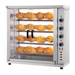 Κοτοπουλιέρα HK-16 Slim 100x38x102cm 8kW Ηλεκτρική με 4 Σούβλες 80cm για 16-20 Κοτόπουλα Επιτραπέζια NORTH