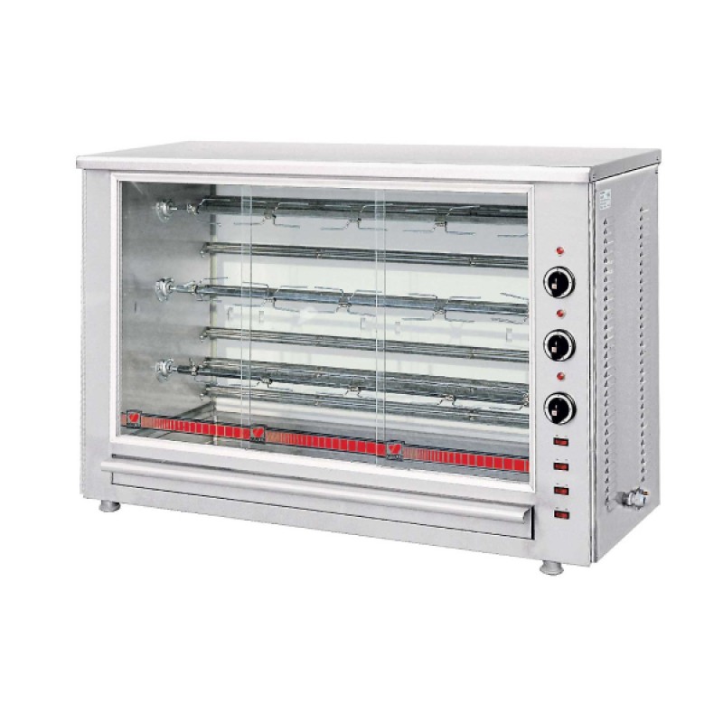 Αρνιέρα HK-3A 151x50x105cm 9.5kW Ηλεκτρική με 3 Σούβλες 118cm Επιτραπέζια NORTH