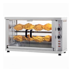 Κοτοπουλιέρα HK-8 Slim 100x38x62cm 4.2kW Ηλεκτρική με 2 Σούβλες 80cm για 8-10 Κοτόπουλα Επιτραπέζια NORTH