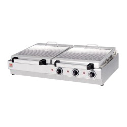 Σχαριέρα HS-2-70 103.5x70x21cm 16.2kW 230/400V Ηλεκτρική Νερού 3 Ζωνών με 2 Σχάρες Επιτραπέζια NORTH