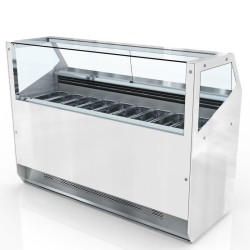 Βιτρίνα Συντήρησης IS-12P-9 125x70x125cm Inox 70lt 700W ARTSTEEL