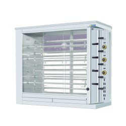 Κοτοπουλιέρα KE9 145x64x126cm 12kW 230/400V3L+N Ηλεκτρική με 9 Σούβλες 118cm για 54-63 Κοτόπουλα SERGAS