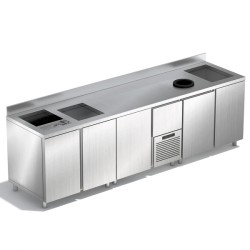Ψυχόμενο Posto Cafe-Cocktail KK-287-K 282x70x87cm 435W 1/4HP ARTSTEEL