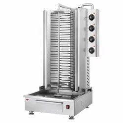 Μηχανή Γύρου KTE-1250 3PH 62x62x88.5cm 9,6kW 380V Ηλεκτρική 4 Ζωνών OLYMPIA